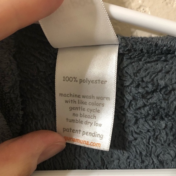 Gunamuna Gunapod Baby Fleece Wonderzip Sleep Sack in Charcoal Gray 0-9 Months - Picture 4 of 8